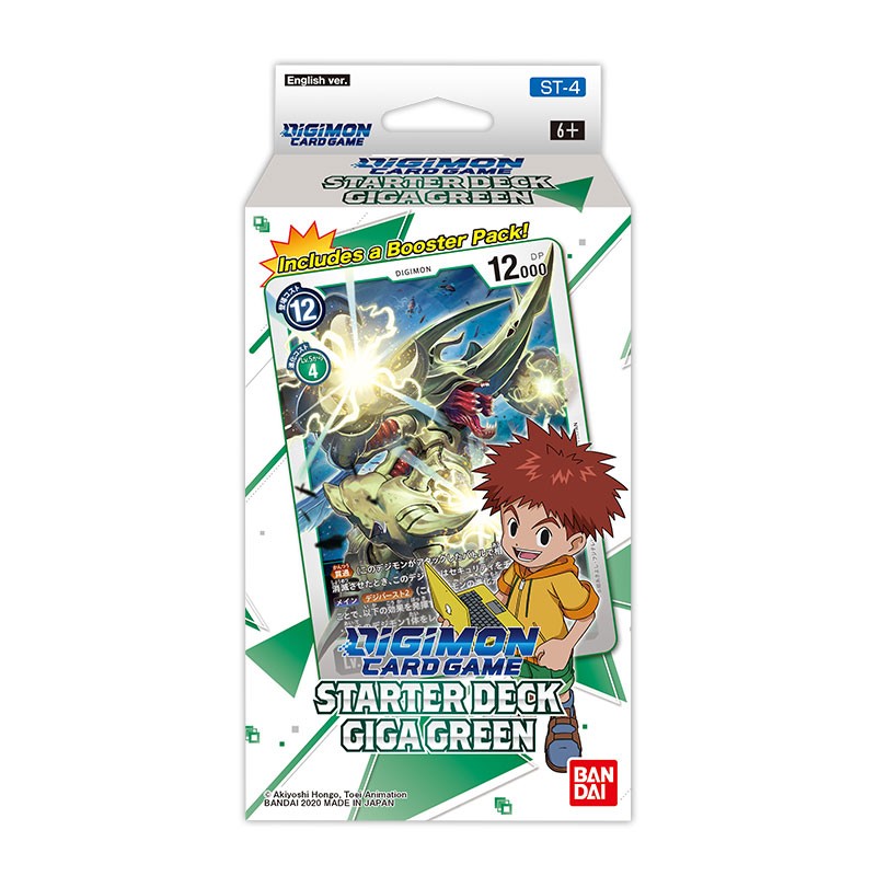 Boite de Digimon Card Game Starter Deck 4 Giga Green