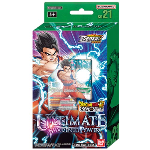 Boite de Deck de Démarrage Dragon Ball Super Card Game SD21 : Ultimate Awakened Power