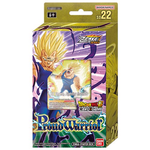 Boite de Deck de Démarrage Dragon Ball Super Card Game SD22 : Proud Warrior