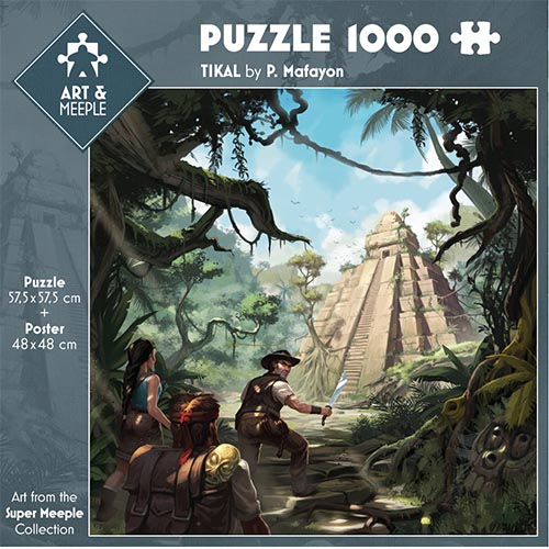 Boite de Art and Meeple - Puzzle 1000 Pièces : Tikal