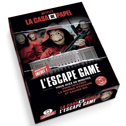 Boite de L'Escape Game Officiel de la Casa de Papel : Parties 3-4