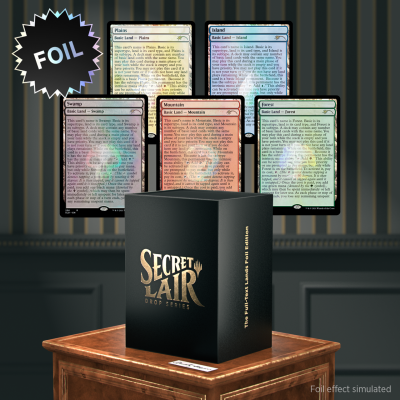 Boite de Secret Lair Drop : The Full-Text Lands - Foil Edition