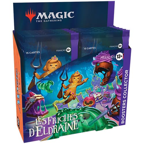 Boite de 12 Booster Collector de 15 cartes Magic Les Friches d'Eldraine -  Français